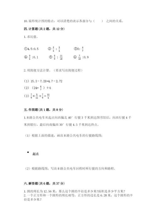 人教版六年级上册数学期末测试卷附完整答案（全优）.docx