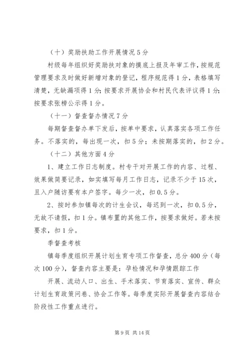 年度计划生育工作的考核.docx