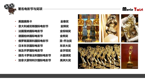 中外经典电影介绍电影之旅PPT模板
