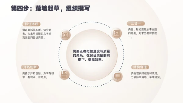 黄色简约实拍卡片式公文写作技巧培训