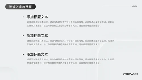 黑白微粒体阴影企业市场计划书PPT模板