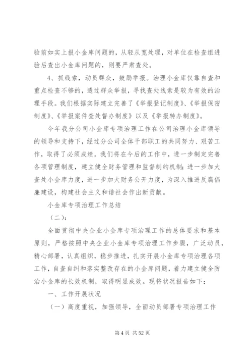 小金库专项治理工作总结范文.docx