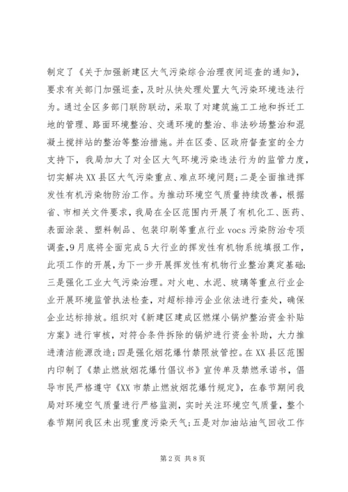 环保局XX年上半年工作总结及下半年工作计划.docx