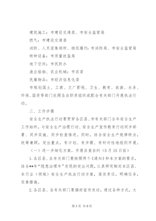 卫生局安全生产执法行动实施方案.docx