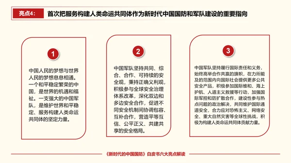 新时代的中国国防PPT教学模板