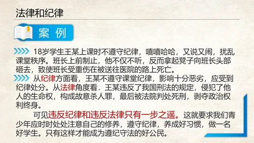 青少年法制教育普法讲座PPT课件