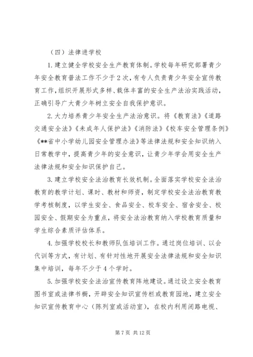 镇安全生产法律八进活动实施方案.docx