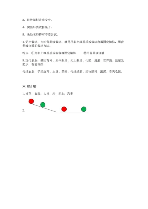 苏教版一年级上册科学期末测试卷及完整答案一套.docx