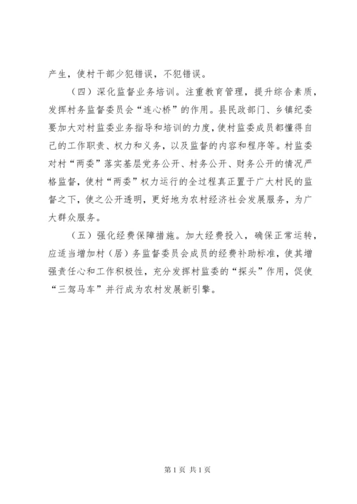 村务监督委员会发挥探头作用调研报告.docx