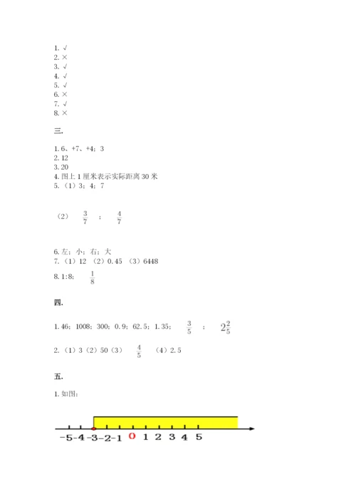 苏教版数学小升初模拟试卷（全优）.docx