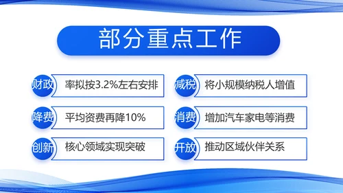 蓝色党建党支部年终工作总结PPT党课