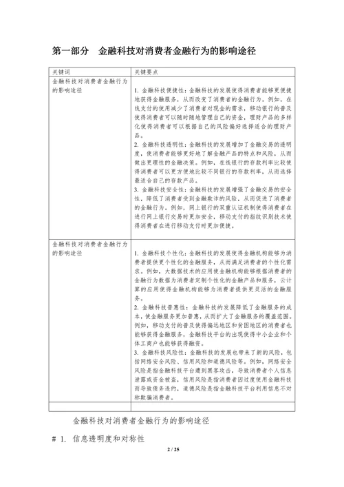 金融科技对金融消费者行为的影响研究