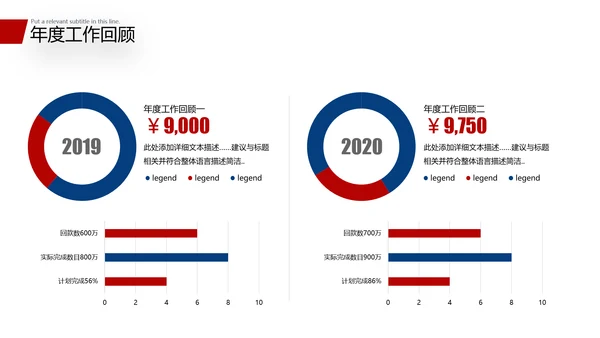 2021商务风新年工作计划开年计划PPT年终总结工作总结述职