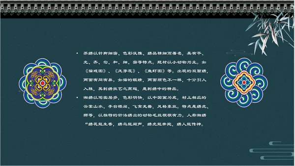中国风传统刺绣文化介绍PPT课件