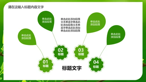 万物苏醒成长嫩芽ppt动态模板