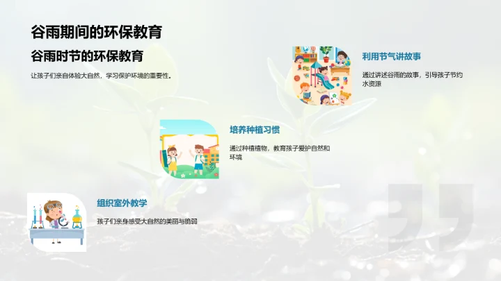 谷雨与环境教育