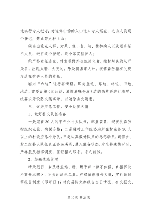 乡镇森林防火应急预案共5篇.docx