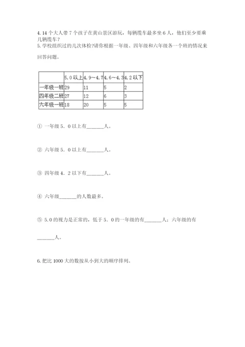 二年级下册数学期末测试卷及参考答案（预热题）.docx
