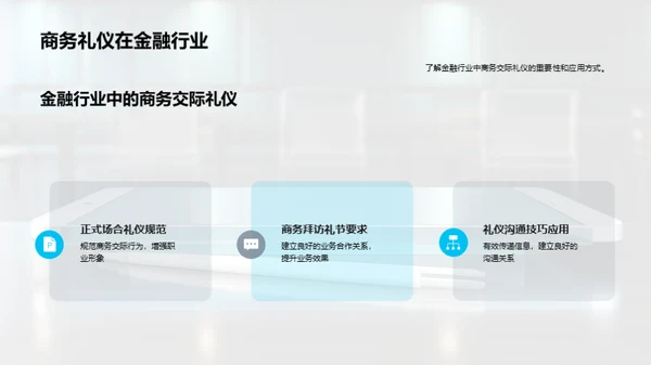 金融业务礼仪探讨