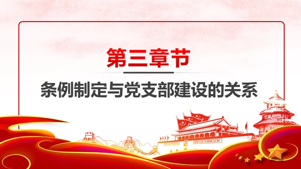 中国共产党支部工作条例党课PPT模板