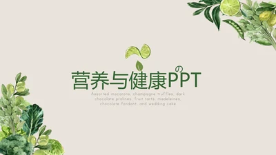 绿色蔬菜营养与健康动态PPT