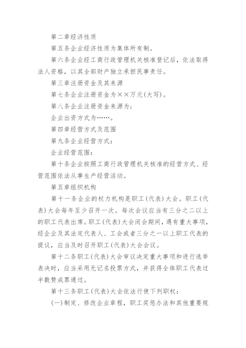 集体所有制企业章程.docx