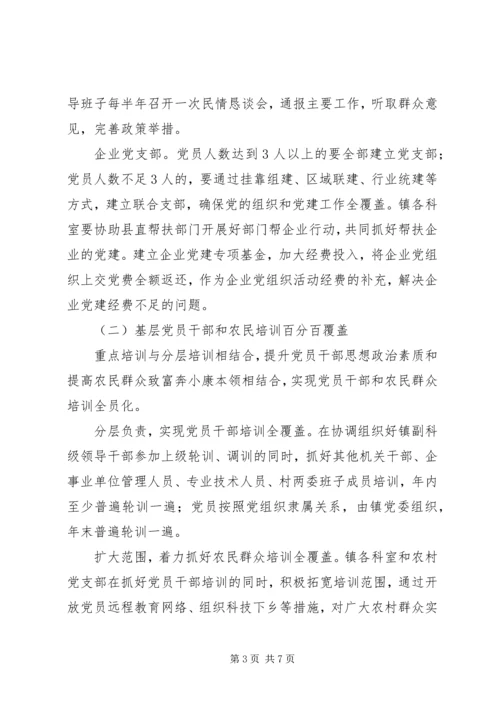 镇关于党建工作的实施方案 (3).docx