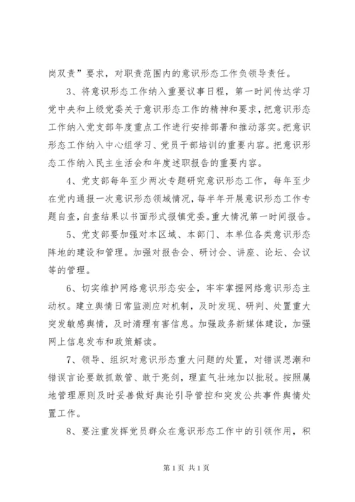 意识形态工作责任制的检查考核制度范本六篇.docx