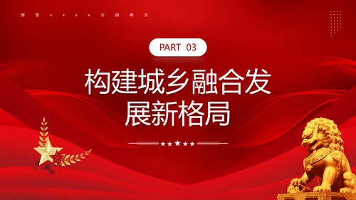 两会政府工作报告新中国经济走势PPT模板