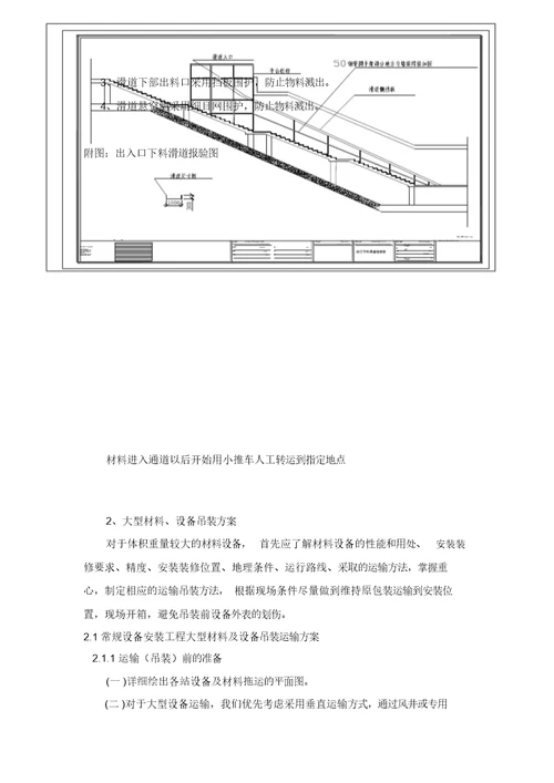 地铁站材料吊装运输专项施工方案