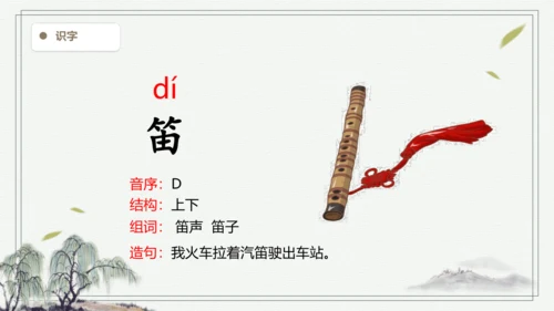 【2024秋季学期】语文三上2.花的学校   生字识记  课件