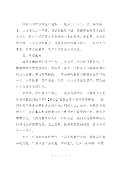 销售业务员年终总结模板.docx