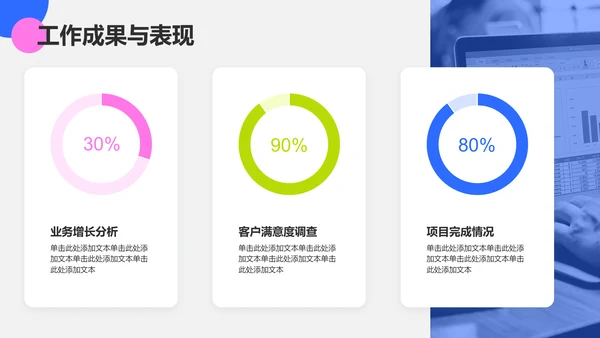 粉色几何风实习转正述职报告模板