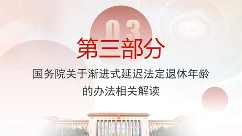 全国人大常委会关于实施渐进式延迟法定退休年龄的决定专题党课PPT