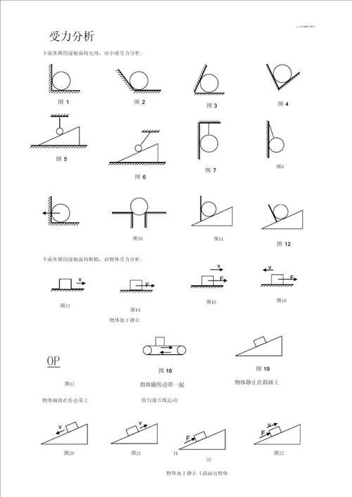 初中物理最全受力分析图组0004