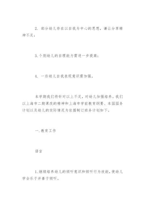 幼儿园中班班级计划.docx