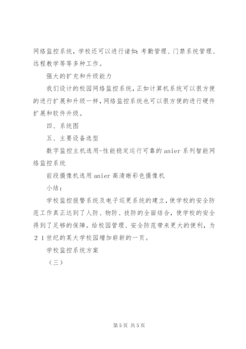 学校监控系统方案 (7).docx