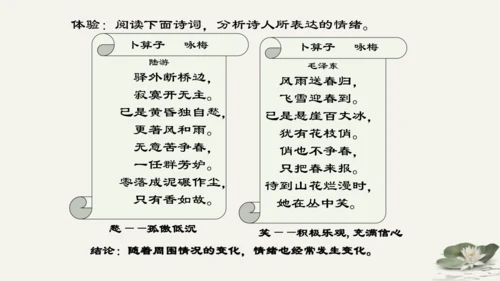第2单元第4课第1课时  青春的情绪 教学课件 -统编版中学道德与法治七年级（下）