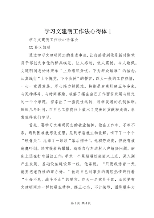 学习文建明工作法心得体1.docx