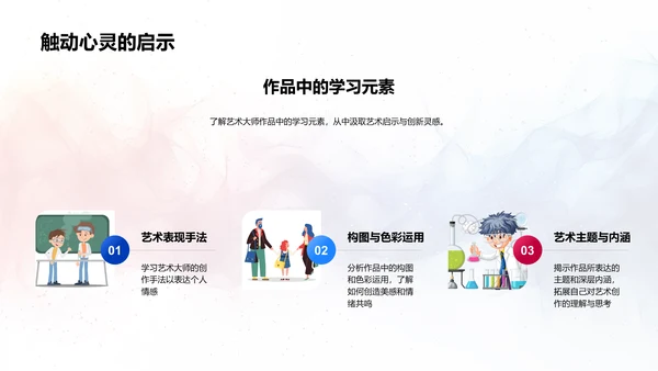 艺术大师生涯解析PPT模板