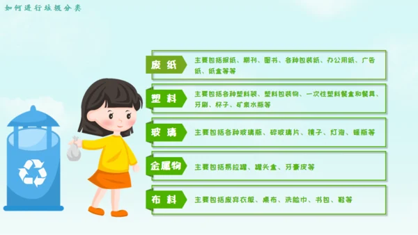 垃圾不落地城市更美丽通用PPT模板