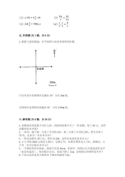 北京版小学六年级下册数学期末综合素养测试卷精品（典优）.docx