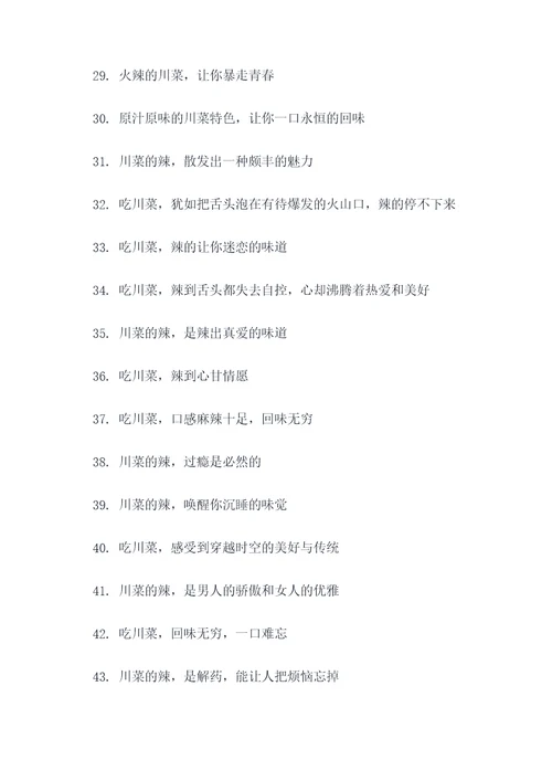 川菜辣的口号