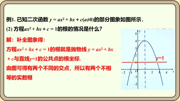 人教版数学九年级上册22.2  二次函数和一元二次方程课件（共55张PPT）