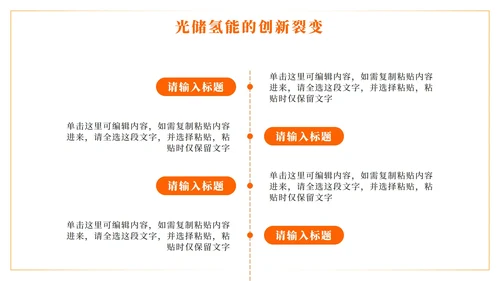 橙色科技风新能源创业创新计划书PPT模板