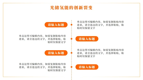 橙色科技风新能源创业创新计划书PPT模板