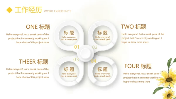 文艺小清新自我介绍个人简历动态PPT模板