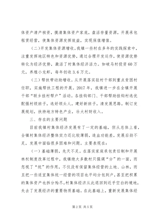 XX镇农村集体经济发展调研报告.docx