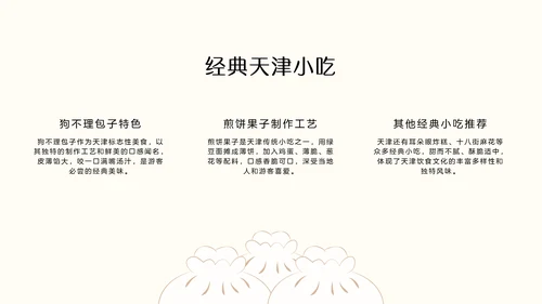 国风绿色渐变天津旅游攻略