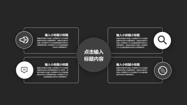 黑色简约年终述职PPT模板